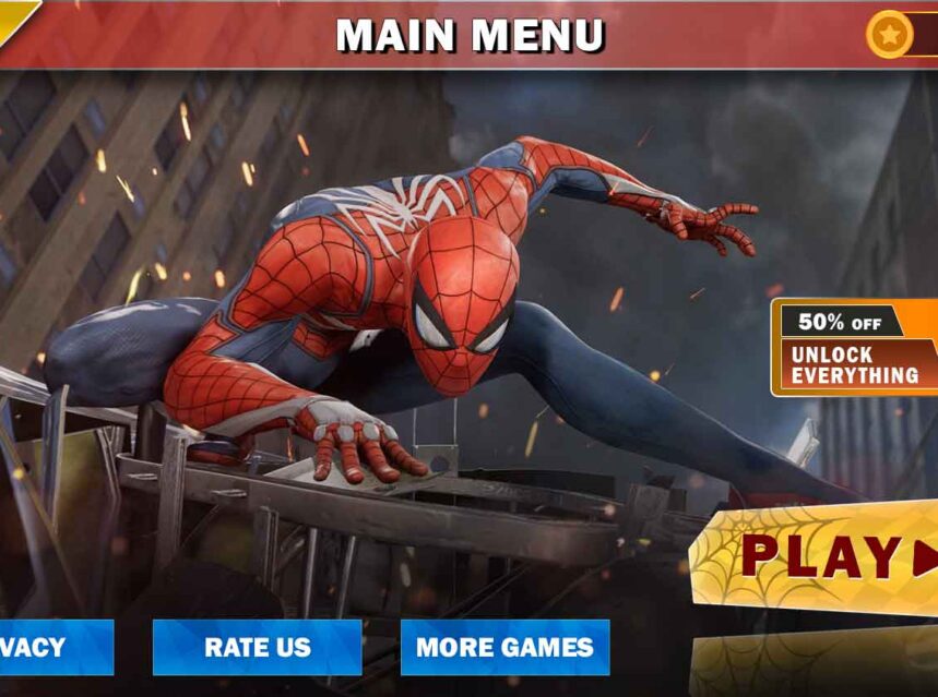 Spider man UI