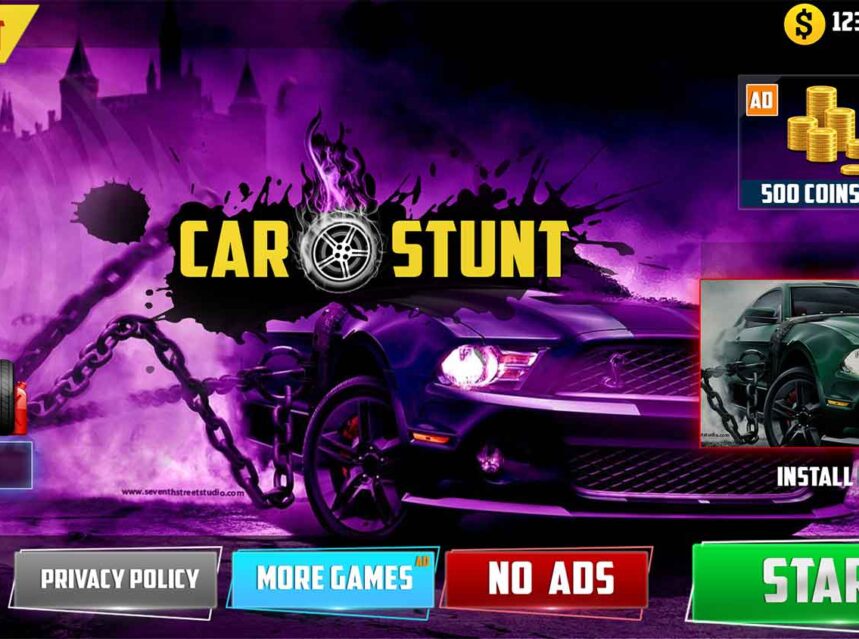 car stunt main menu