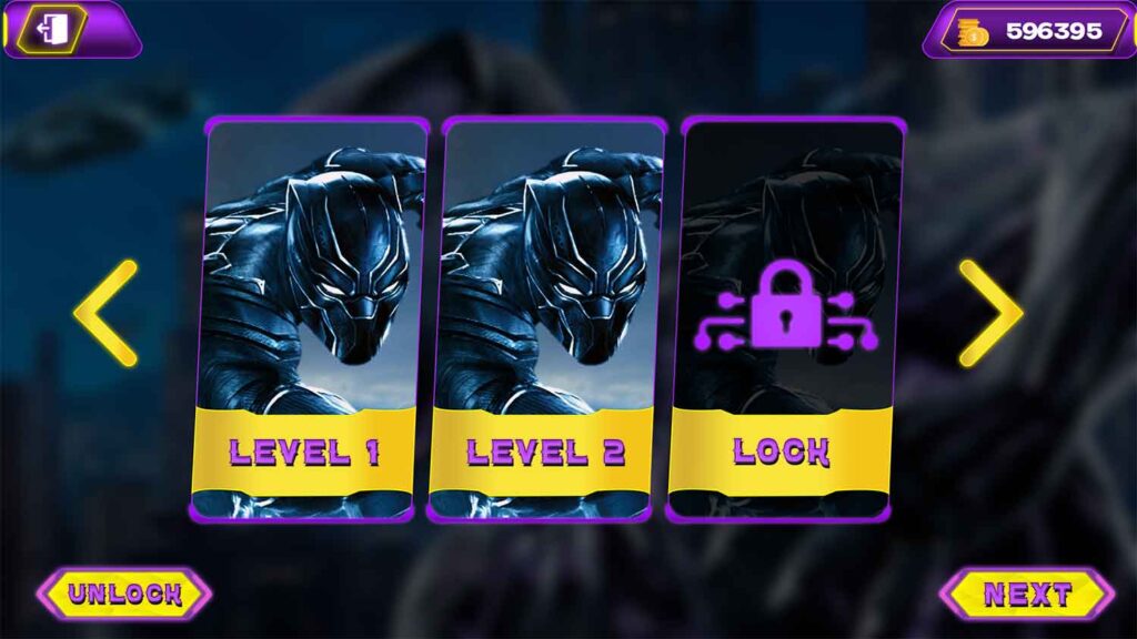 Black Panther Game UI