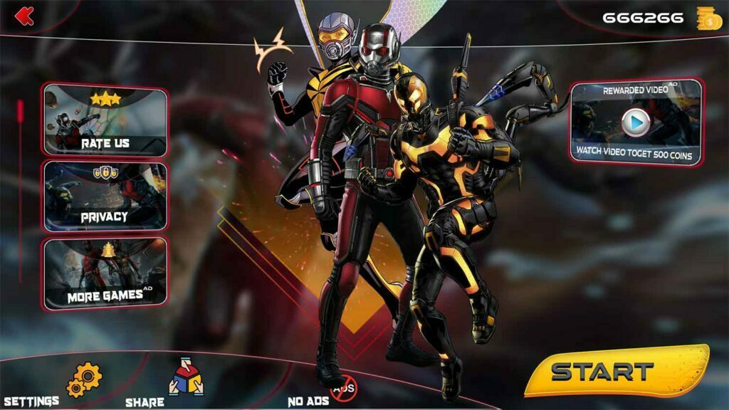 Ant-Man Game UI