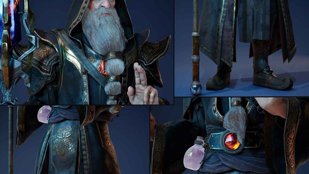 Wizard Melius : Free 3D Model unity asset collections