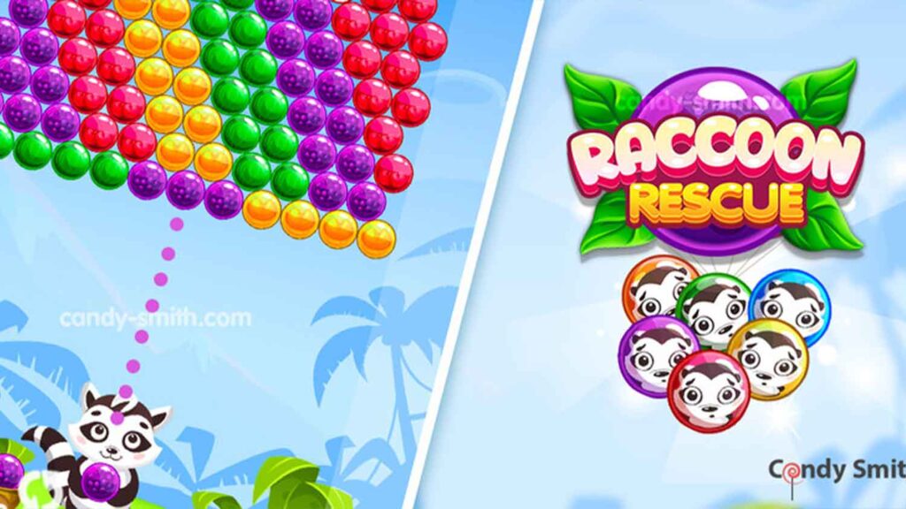 Bubble Shooter Raccoon Rescue + Editor