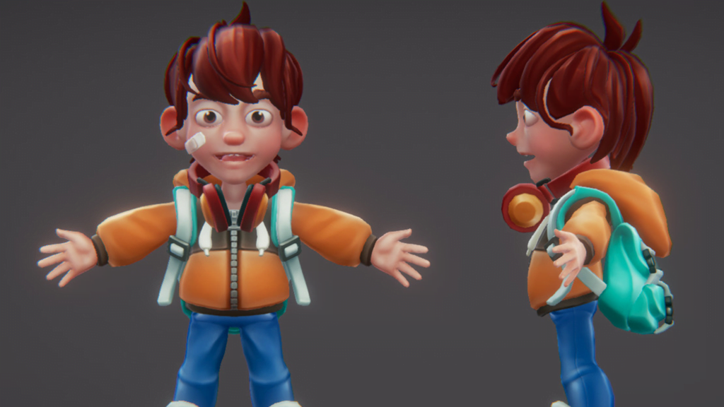 Cartoon Kid Boy