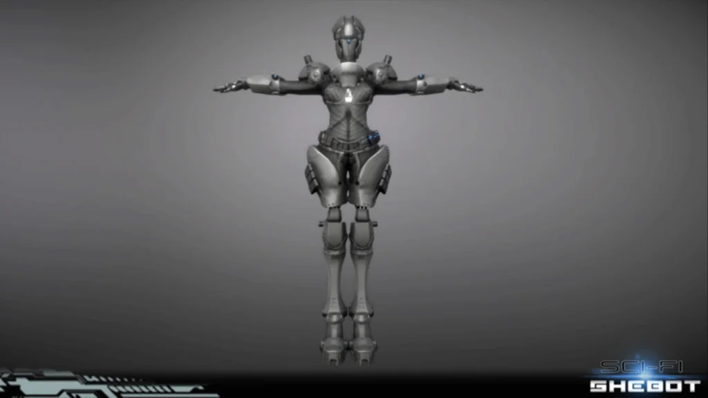 Sci-fi Shebot free unity assets