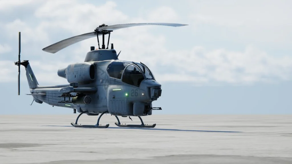 PBR AH-1W SuperCobra: free unity assets